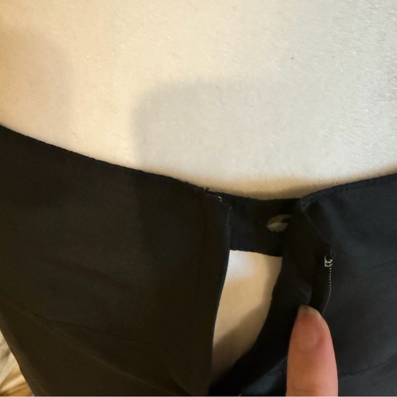 H & M  100% silk box pleat skirt with beaded hem. - Picture 7 of 11